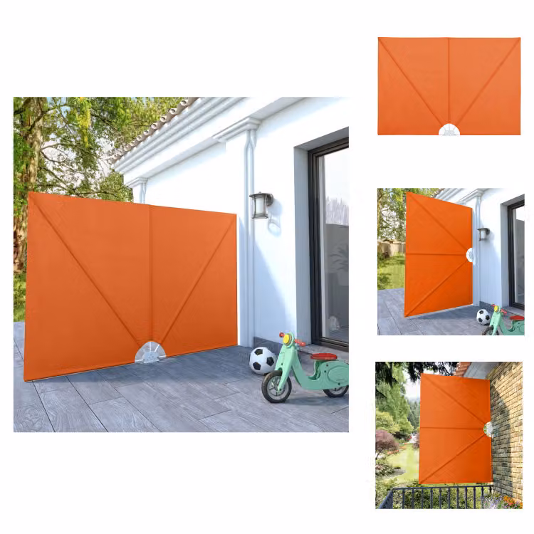 vidaXL Ventilatore laterale pieghevole terracotta rosso 240×160 cm - Ombrelloni e tende da sole