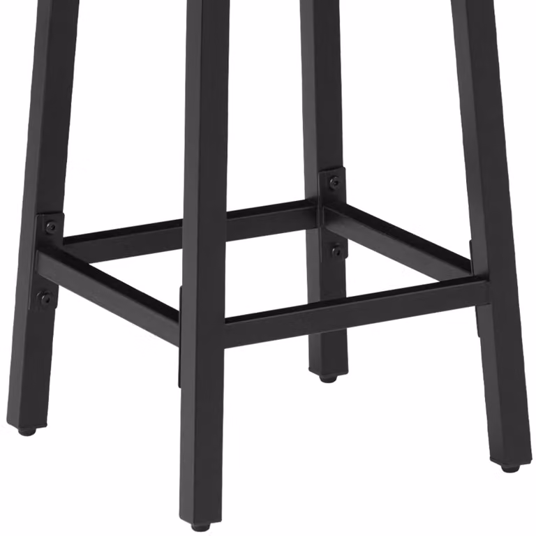 Sgabelli da bar Corby TecTake in stile industriale con finitura rovere e metallo marrone