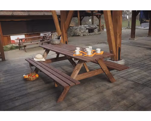 Set da giardino PIKNIK in legno 200 cm