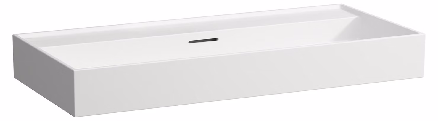LAUFEN Kartell lavabo à poser, sans trou pour robinet, avec trop-plein, 1000x460mm, H8163377571091, H8163377571091