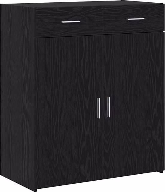 Armadio in legno multistrato DESIGN IN Rovere e Nero con ante e cassetti L/P/H: 80 x 42.5 x 93.5 cm CFW9542930 – 1