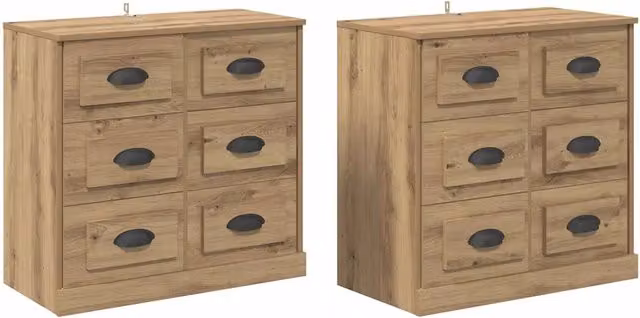 Credenza | Sideboards 2 pcs Rovere artigianale 70 x 35,5 x 67,5 cm