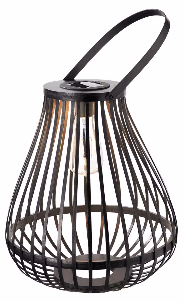 Lanterna solare Sunshine Spark IP44 2700K 7lm Nero