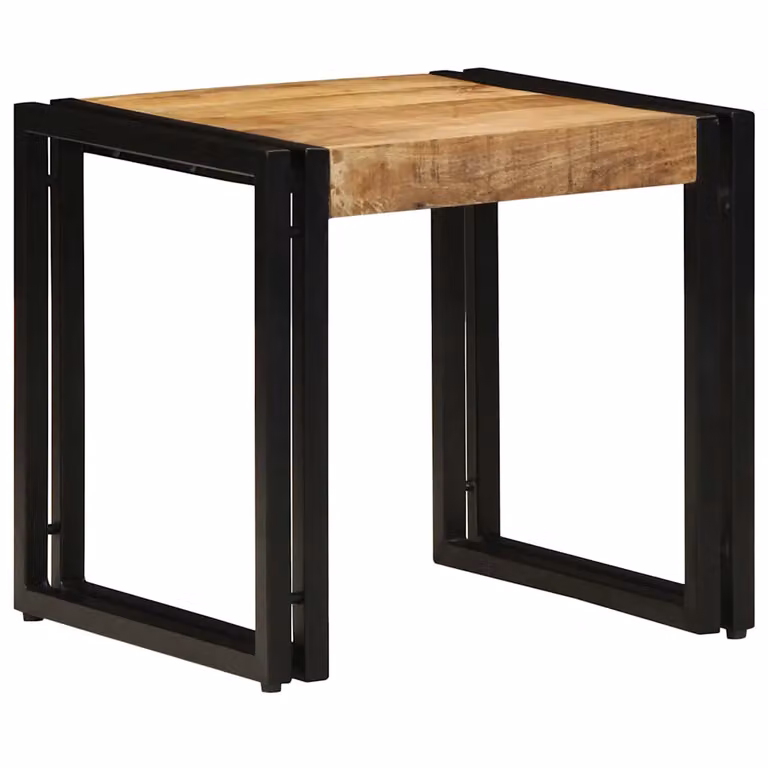 vidaXL Tavolino da salotto moderno in legno di mango massello marrone L 40 cm, P 40 cm, H 38 cm