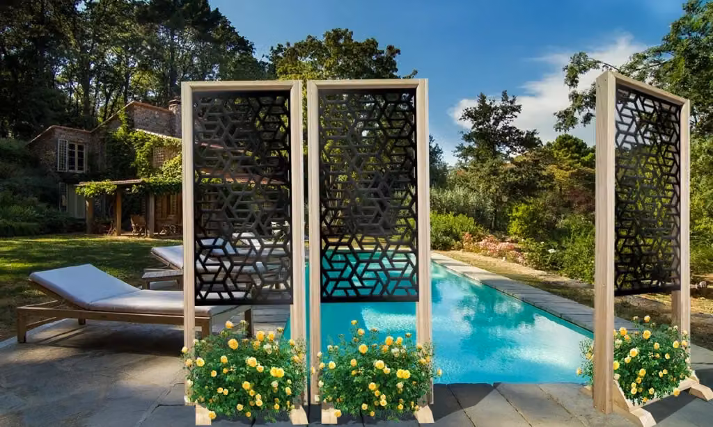 Signorbit ROMBO Separè Paravento modulabile in Legno e PVC Nero L: 70 cm, H: 190 cm, P: 50 cm – 2