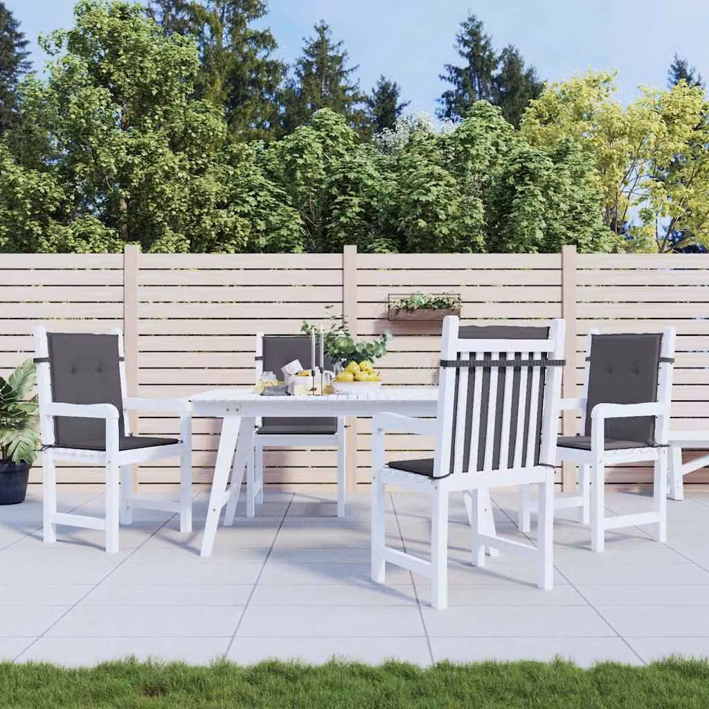 vidaXL Cuscini per sedie da giardino in schiuma, Antracite, L 100 x P 50 x H 3 cm