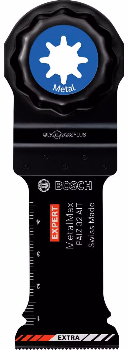 Bosch 1x EXPERT PAIZ 32 AIT Lama da taglio e scanalatura MetalMax (per acciaio, acciaio inox, larghezza mm, accessori professionali MultiTool)