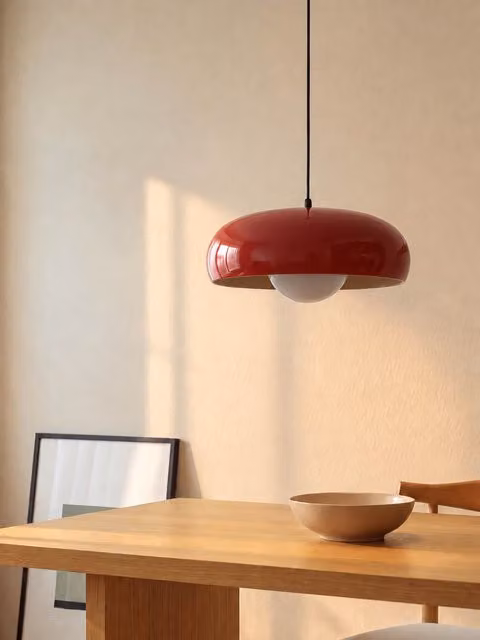 Lampada a soffitto Gabs Kenay Home colorazione granata e beige in metallo