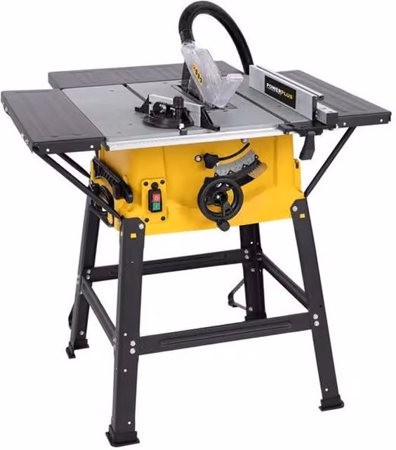 Banco Sega Circolare da Banco Powerplus Giallo 2000W con 2 Lame da 250mm