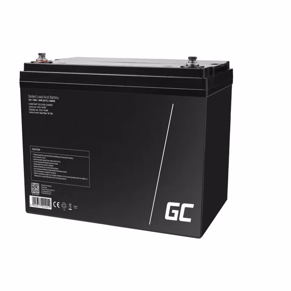 Batteria UPS al piombo sigillata Green Cell AGM25 VRLA 12 V 75 Ah nera – 2