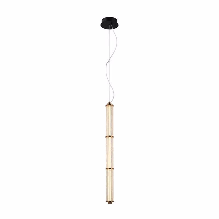 Lampada a sospensione moderna per soggiorno sala da pranzo sopra il tavolo colore caldo striscia verticale LED 9W SANPO Italux
