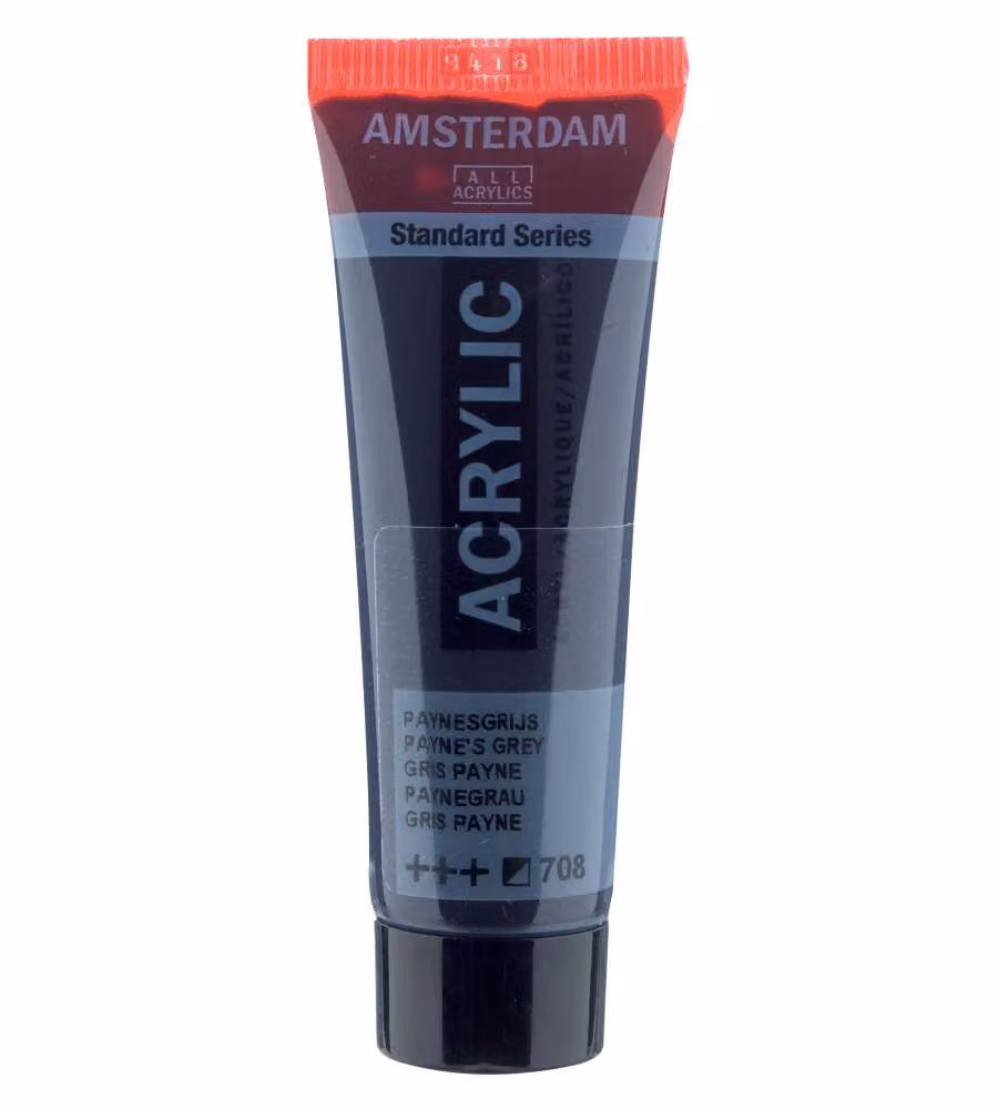 Colore acrilico Amsterdam 20 ML Grigio di Payne
