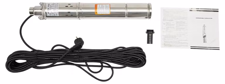 Pompa sommergibile da 250W - pompa elettrica per acqua ad alta efficienza - corpo in acciaio inossidabile - ideale per giardini e aziende agricole