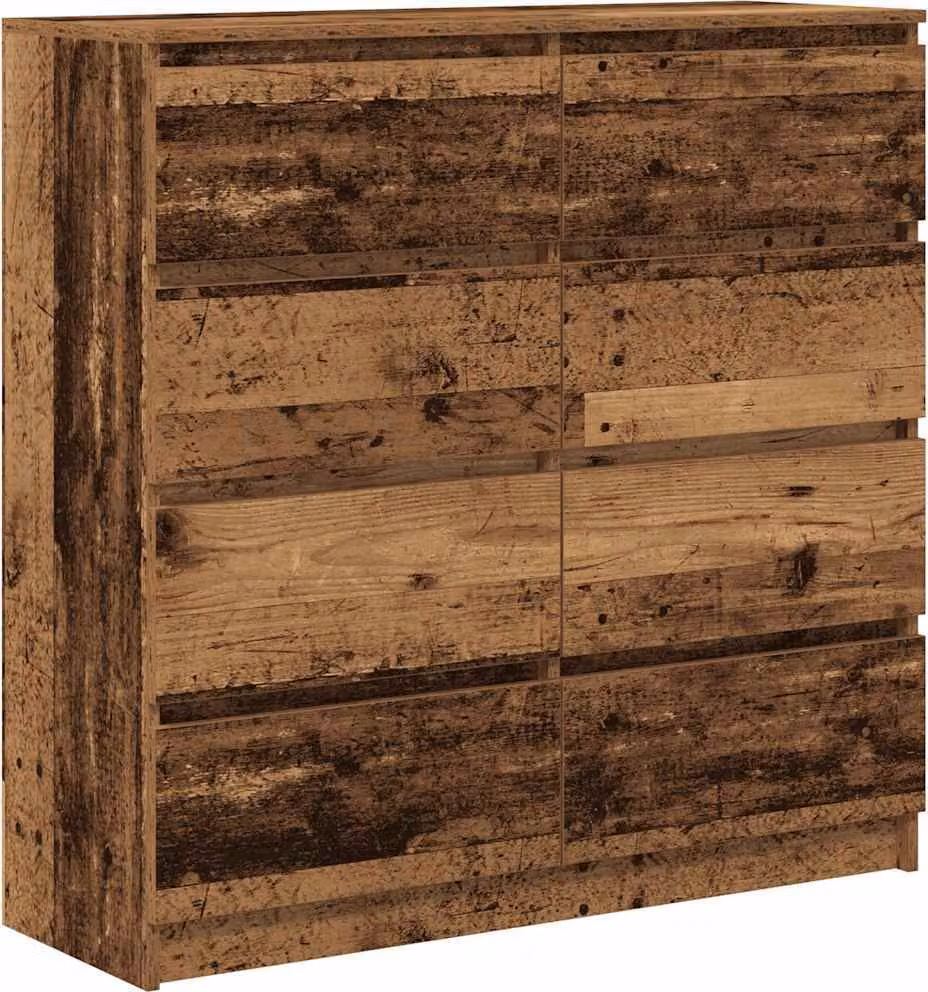 Credenza Legno Antico 100x35x99 cm in Legno Multistrato