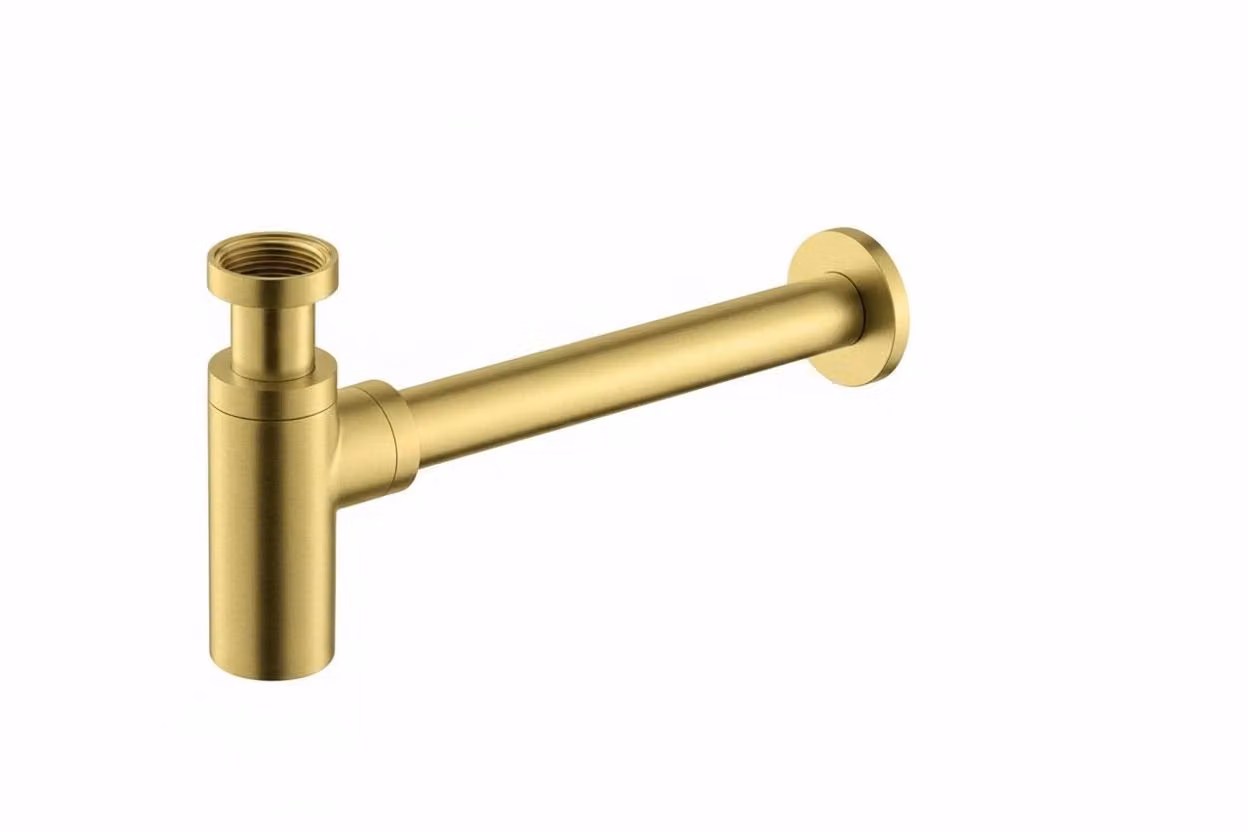 Sifone d'arredo per lavabo Vema OTAGO P000459 - Oro Spazzolato