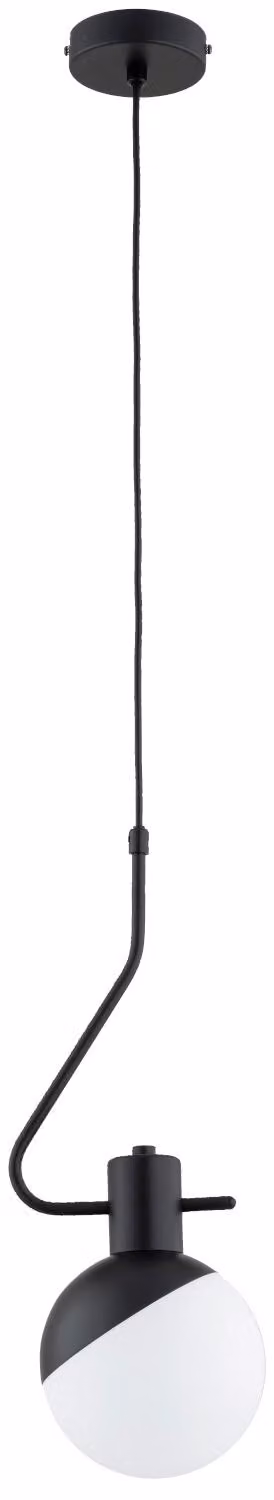 Lampada a sospensione ENIGMA bianco e nero 1xE14x10W in metallo, dimensioni: 90x15x16 cm, IP20, Alfa