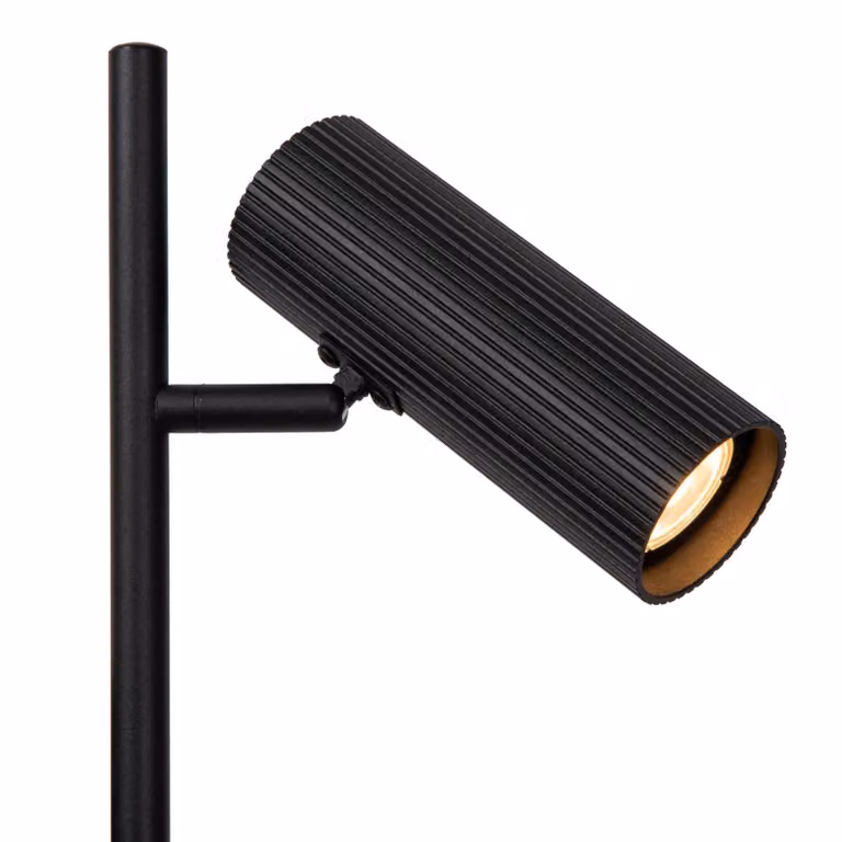 Lucide Lampada da terra Clubs, Nero, Soggiorno / Sala da pranzo, Alluminio, Moderno, Lampada da terra