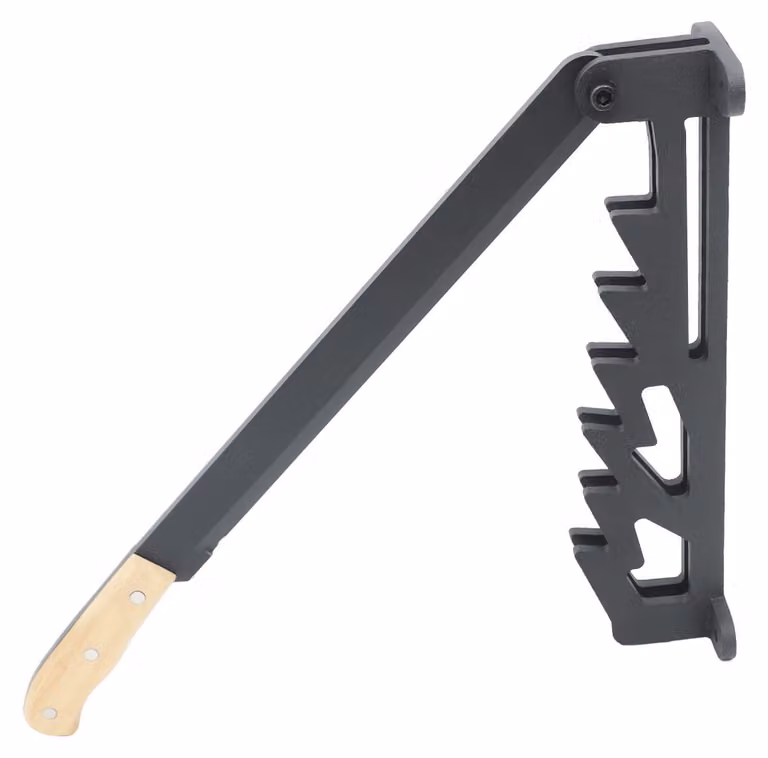 Spaccatutto per legno, da montare a parete, completo di anello di sicurezza, colore nero