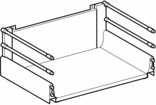 Cassetto inferiore Geberit GE, Acanto per tutte le WTU 60 Compact