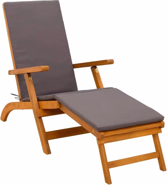 Lettino Prendisole | Sdraio da giardino | Lettino da sole reclinabile e pieghevole 55 x 146 x 91 cm