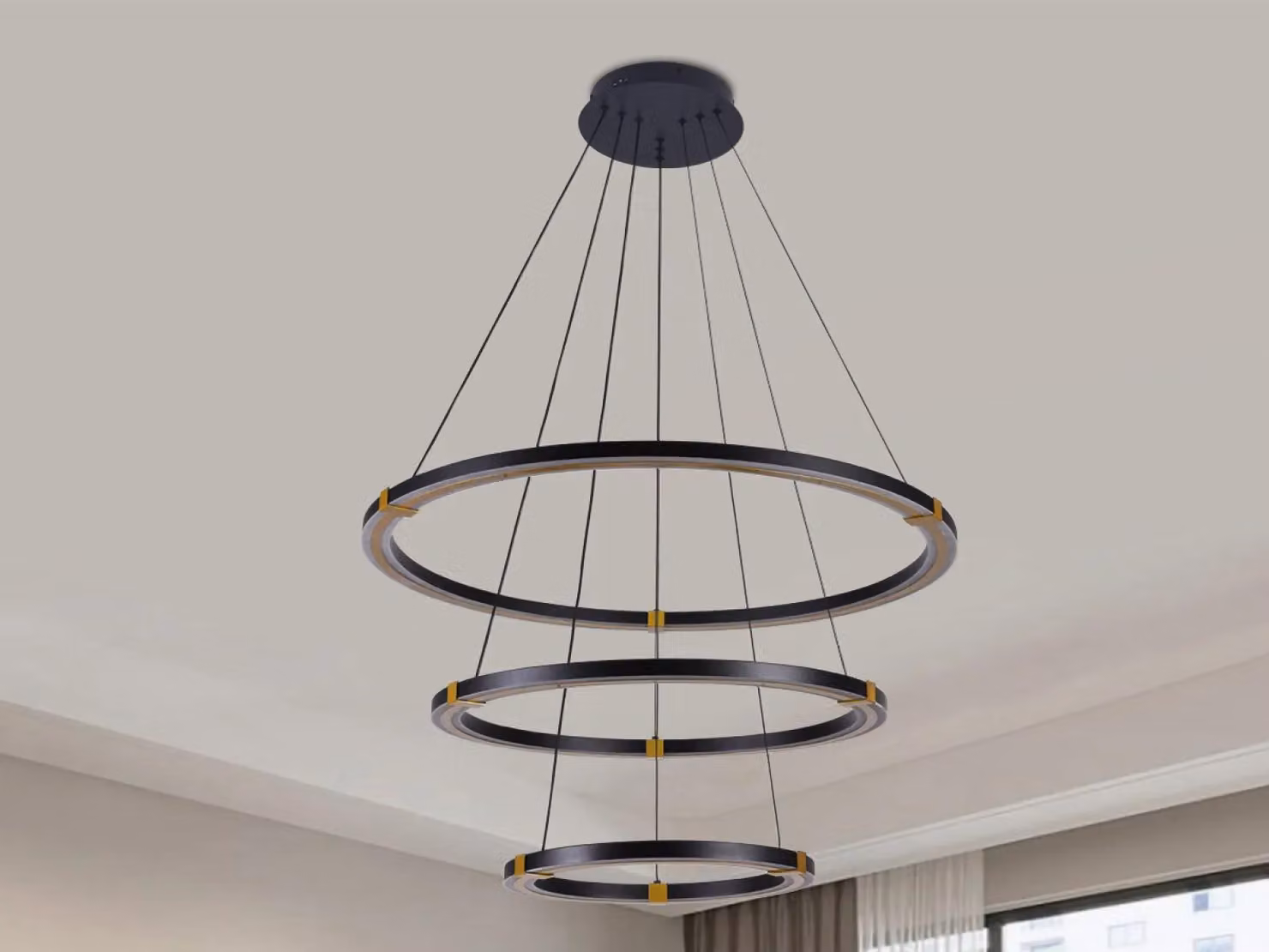 Lampada a sospensione a LED con cavo + telecomando, 235W - J4343/B
