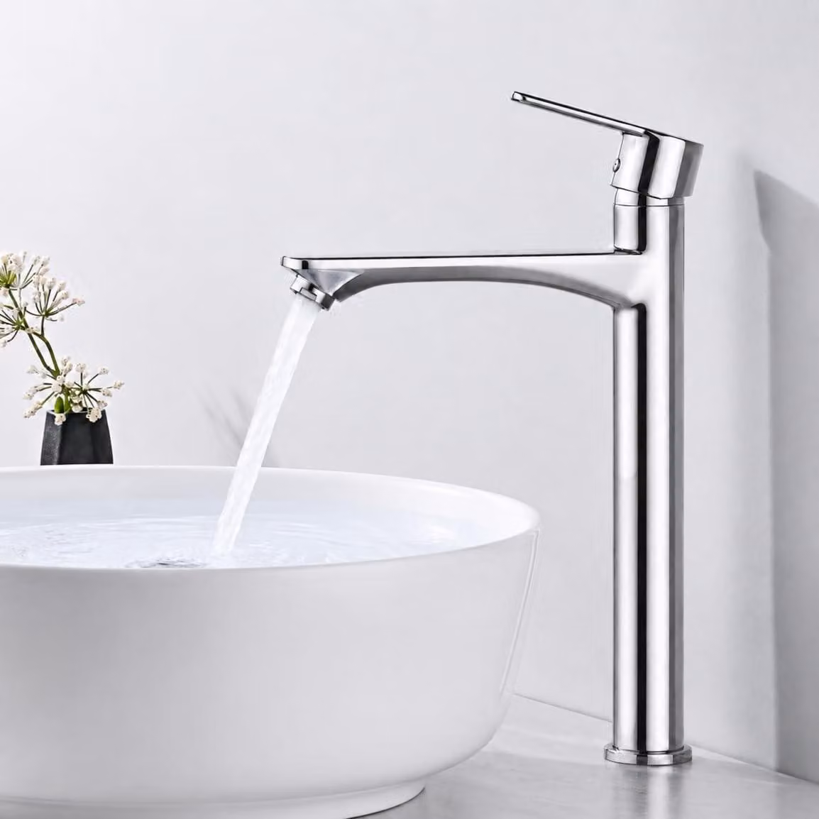 Omgoods - Rubinetto per lavabo di alta qualità, senza piombo, per bagno, con miscelatore monocomando