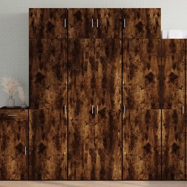 Armadietto Rovere Fumo 70x42,5x225 cm in Legno Multistrato 3281326