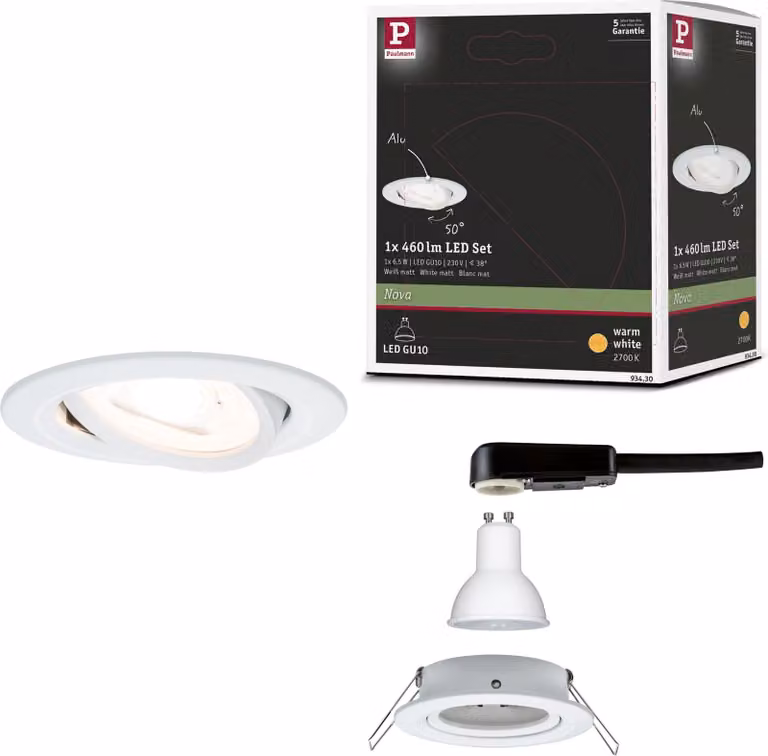 Paulmann Luce da incasso LED Nova orientabile