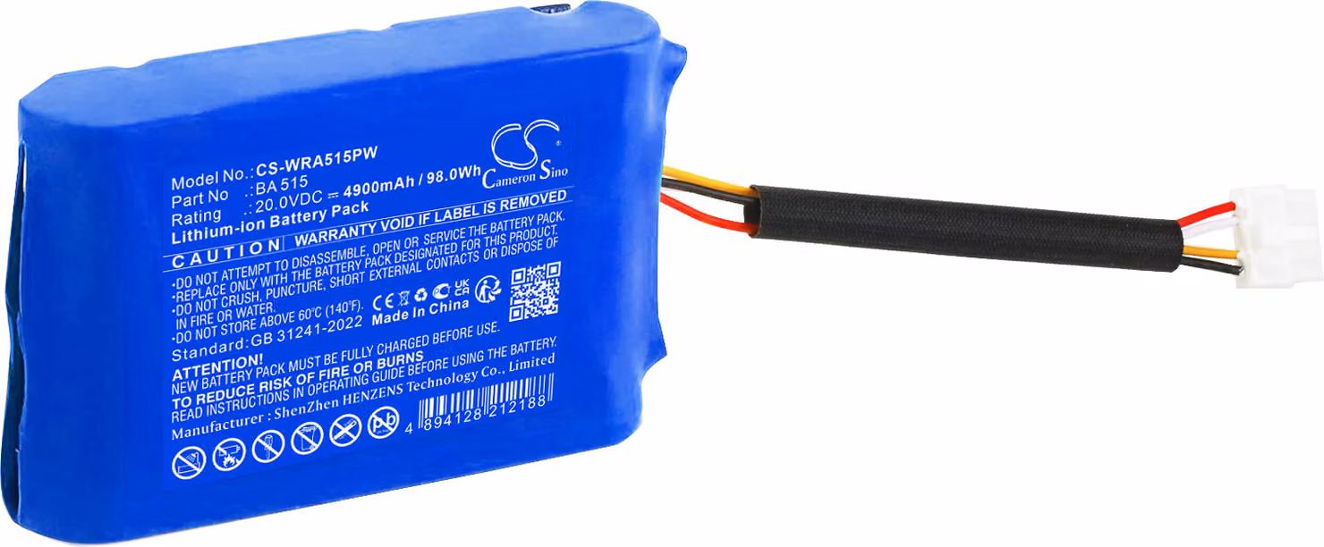 TECHTEK Batteria compatibile con [Mowox] RM 1000 WIU-SN, RM 500 WiU-SN, RM 750 BTU-SN, RM 900 WiU-SC, Silaro Robotic sostituisce BA 515, per MWA515