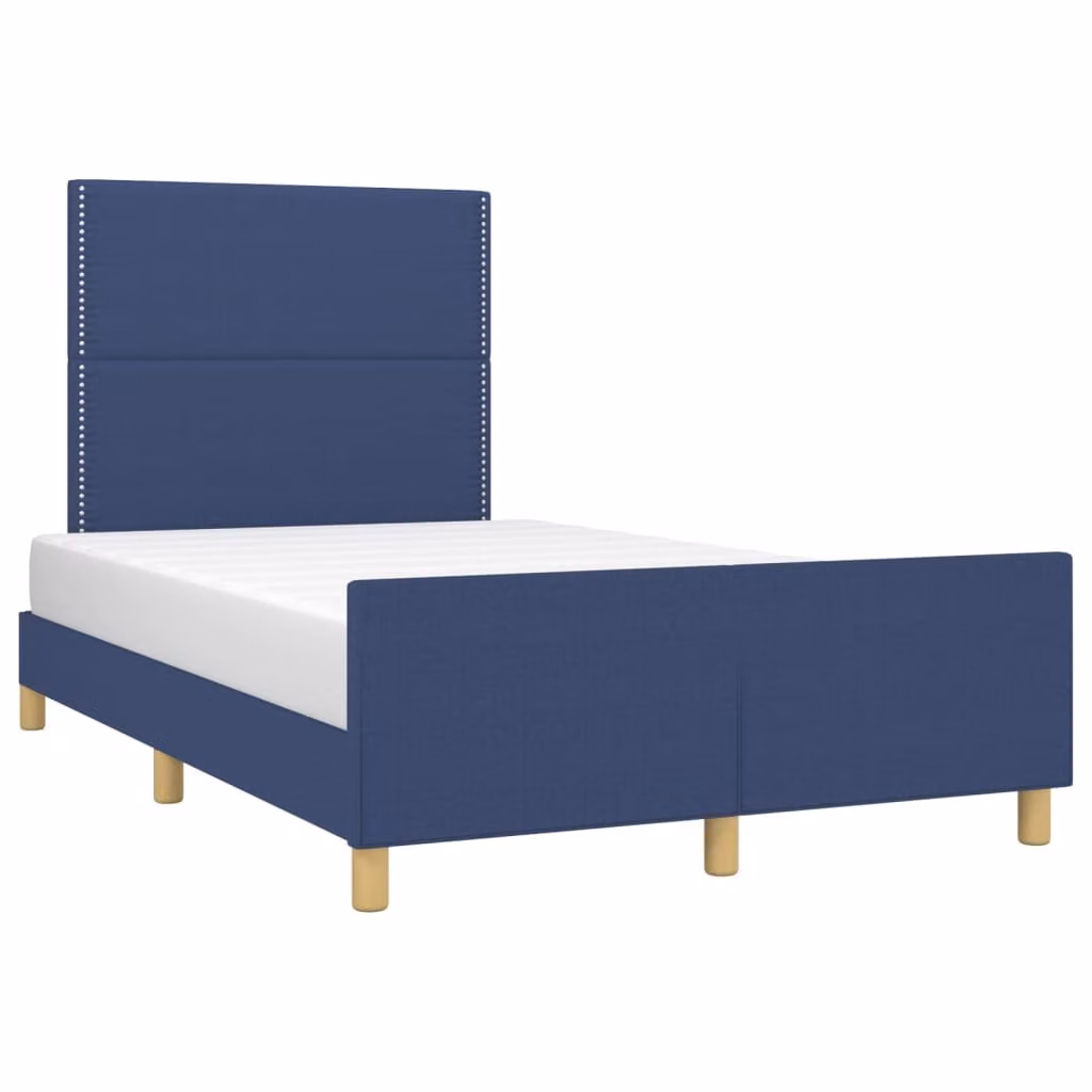 Giroletto senza Materasso Blu 120x190 cm in Tessuto
