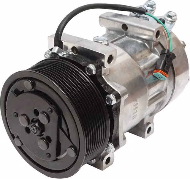 Compressore A/C Breckner colore argento per Scania compatibile con i codici 10570608, 10573125, 1531196, 1888032 – 1