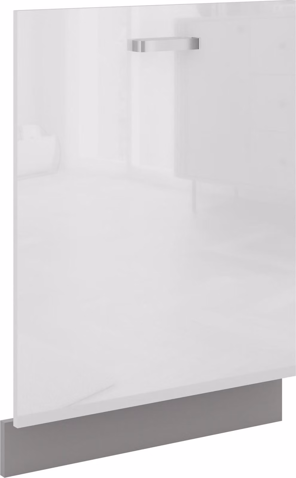Lavastoviglie a pannello frontale completamente integrata 60 cm Cucina bianca lucida Bianca Grey