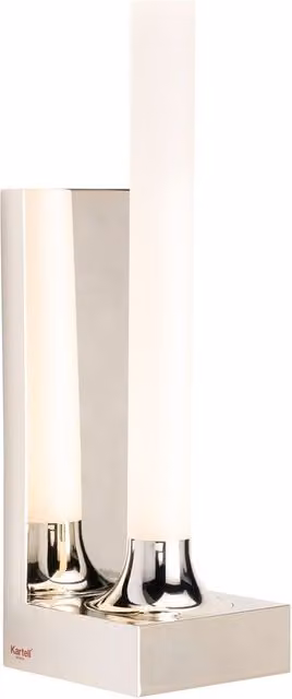Applique LED Kartell Goodnight in metallo per parete, disponibile in bianco, cromo o rame