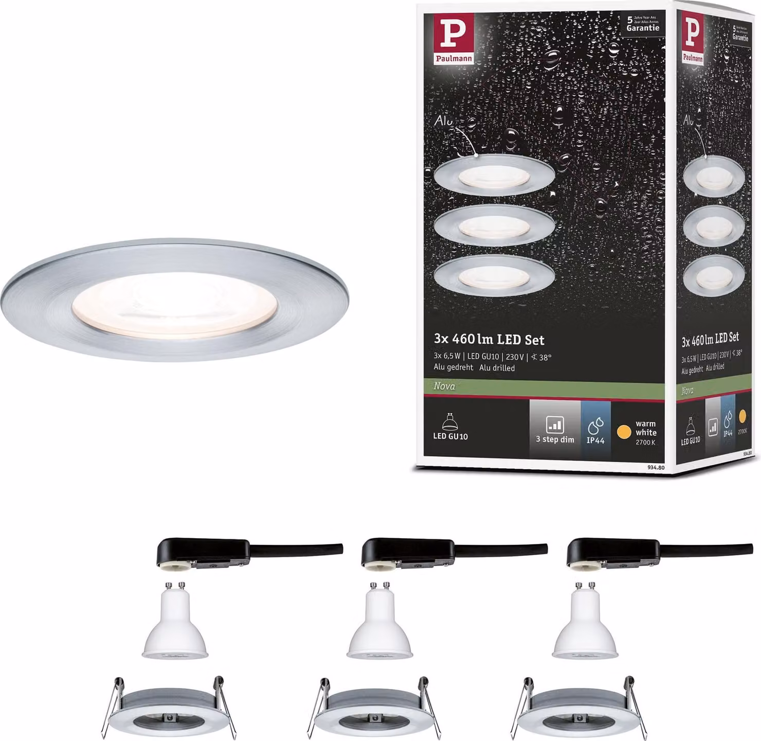 Paulmann Luce da incasso LED Nova basic set rigido