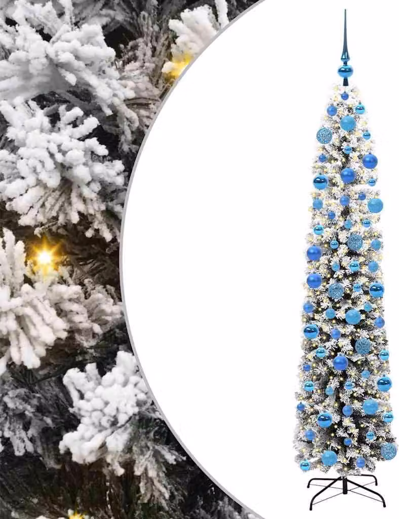 Albero di Natale artificiale con 300 LED Verde 180 cm