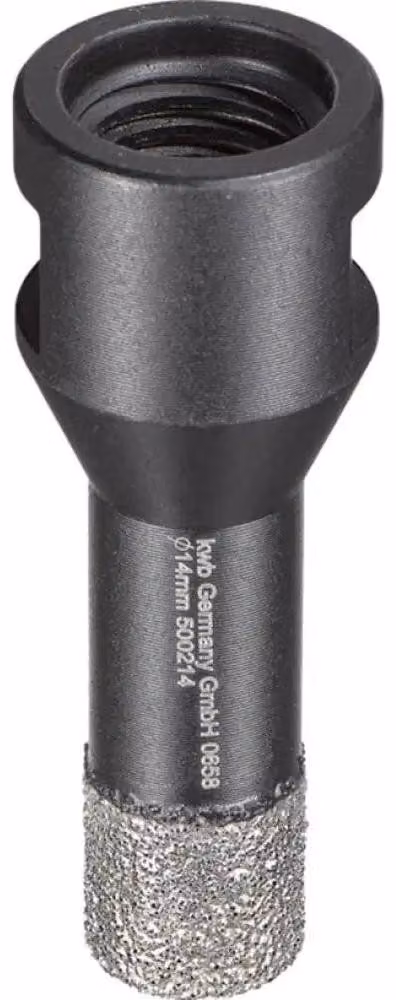 kwb 500214 Punta diamantata per piastrelle per smerigliatrice angolare, sega a tazza con attacco M14,  diamantata diametro 14 mm
