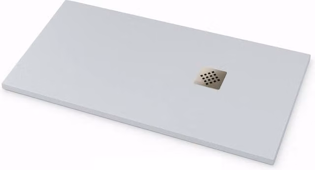 Piatto doccia Ardesia extra piatto 100X190 cm colore Grigio chiaro RAL 7035 griglia in Acciaio