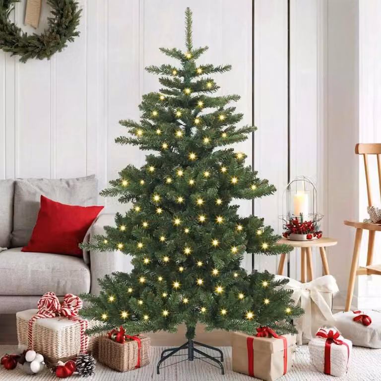 Maison Exclusive - Albero di Natale artificiale pieghevole, verde, 150 cm, in PVC e acciaio