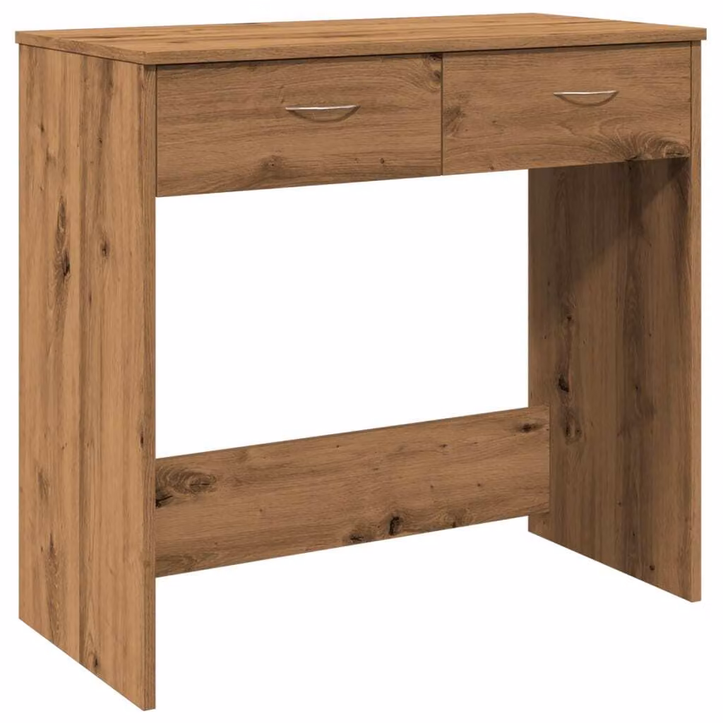 Scrivania Rovere Artigianale 80x40x75 cm in Legno Multistrato