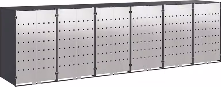 Contenitore per Rifiuti per 3 Bidoni 340 x 77.5 x 115.5 cm