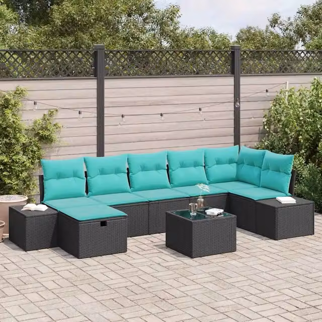 Set di divani 5 pz polyrattan 3360747
