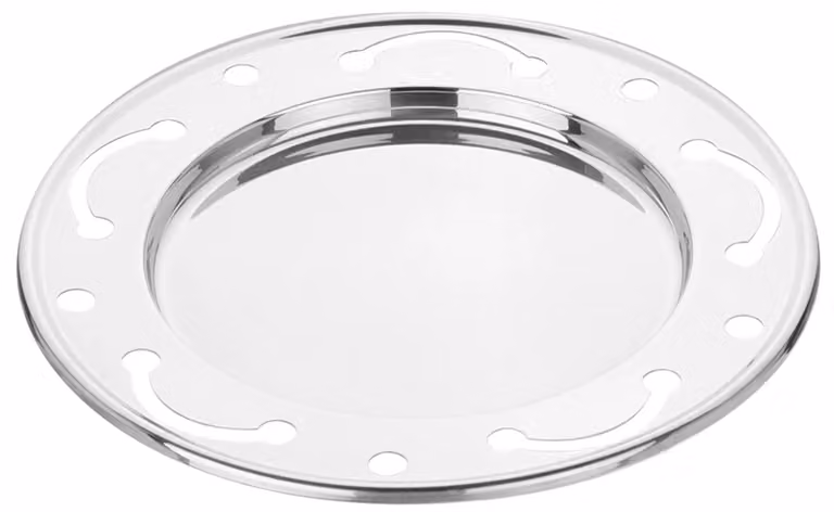 Sottopiatto Progetto in acciaio inox di Pintinox diam. 31