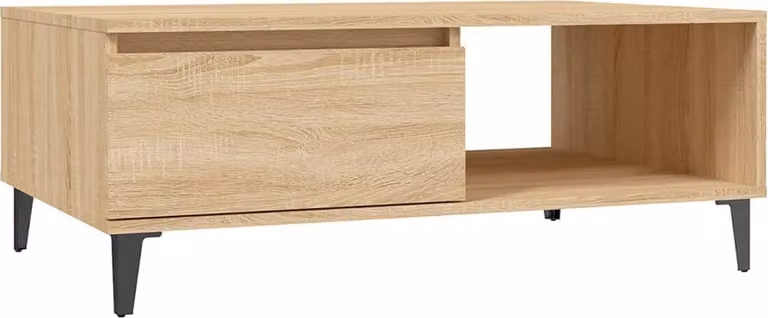 Tavolino da Salotto Rovere Sonoma 90x60x35 cm Legno Multistrato