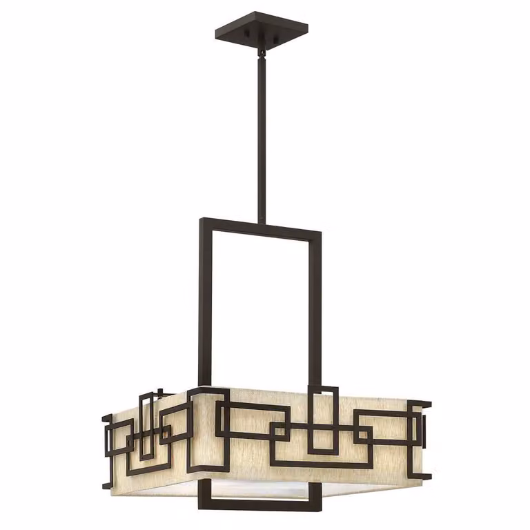Lampada a sospensione Lanza, bronzo oliato, 3xE27x100W, metallo, dimensioni: 147,3x45,7x45,7 cm, IP20, Hinkley