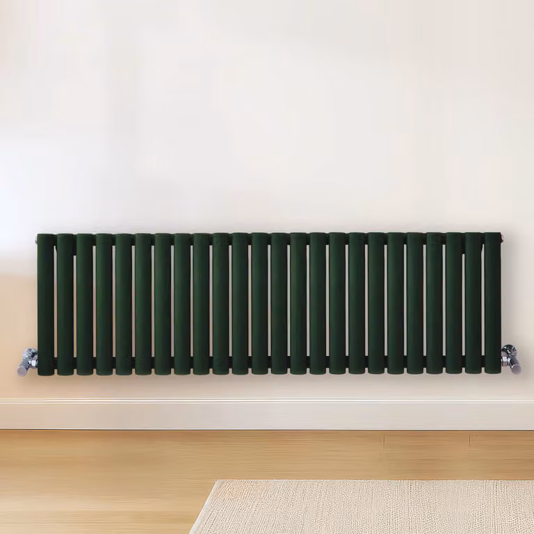 Radiatore di Design Orizzontale Verde (Evergreen) - 400mm x 1416mm - Pannello Doppio  - Revive