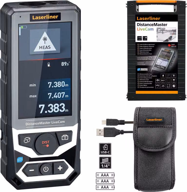 Laserliner DistanceMaster LiveCam Laser range finder 150 m