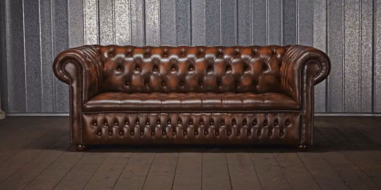 Chesterfield Polster Sofa Couch Designer Garnitur 3 Sitz Couchen Klassisch