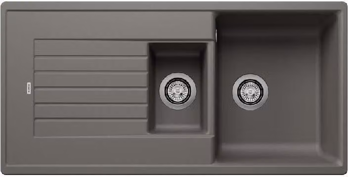 Blanco Zia 6 - Lavello in silgranito, 1000x500 mm, grigio 527390
