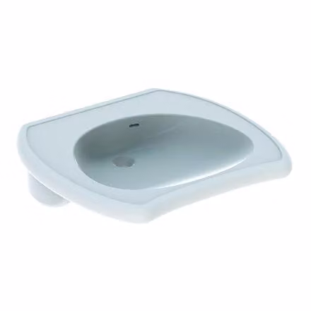 Geberit Lavabo Vitalis, accessible en fauteuil roulant 65cm sans trop-plein, 121565000, 121565000