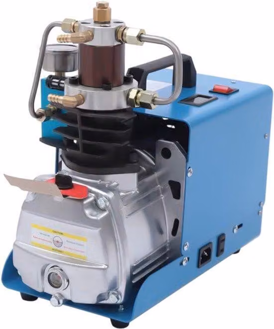 Compressore d'aria elettrico - 4500 psi - 1800W - senza olio - per bombole da immersione